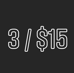 3/$15